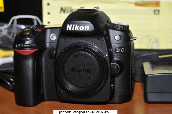 nikon d80 body cutie nikon d80 body stare putin grija full toate originale din pachet,la cutiestare