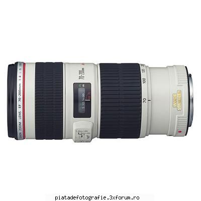 canon 70-200mm f/4l usm telephoto zoom lens, nou obiectivul este nou focal length & maximum
