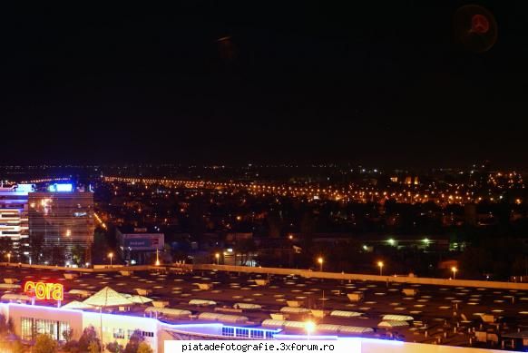 Bucurestiul noaptea - 3. Vedere spre Cora Pantelimon si mai departe - Foto-comment