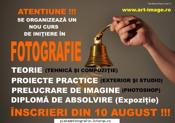 Curs de initiere in fotografia digitala si prelucrare de imagine - foto01 - Arta fotografica (cursuri)