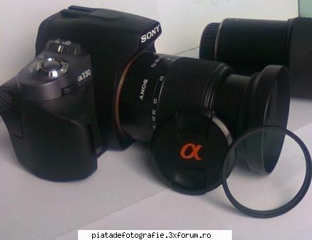 DSLR Sony A330 + Obiectiv sony 18-70mm GARANTIE (1400 RON) - Pachet DSLR Sony A330 + obiectiv - Vanzari foto