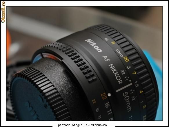 Obiectiv Nikon 50mm f1.8 - ca nou,aproape nefolosit,capace fata/spate si - Vanzari foto