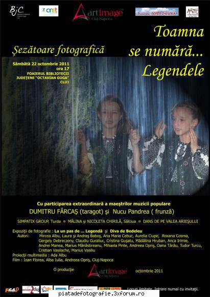 Sezatoare fotografica la Cluj: "Toamna se numara...Legendele!" - Artimage - Concursuri, expozitii, targuri