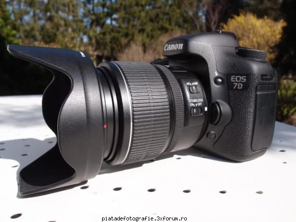 Vand CANON 7D + 15-85 IS USM - Vand kit CANON EOS 7D + CANON EF-S 15-85 IS USM - Vanzari foto