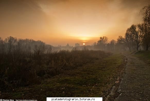 apus pe malul Muresului - Dina aceeiasi serie alta perspectiva - Foto-comment