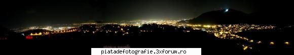 poza panoramica a brasovului vazut de pe drumul poienii brasovu noaptea