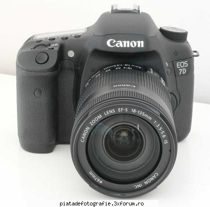 canon eos 7d kit nou,pachet full - promotie 7d kit 18-135 is - pana pe 20 ale luinii - Vanzari foto