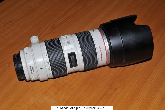 obiective canon L si blitz-uri speedlite - CANON L USM cu parasolar ,capace STARE FOARTE - Vanzari foto
