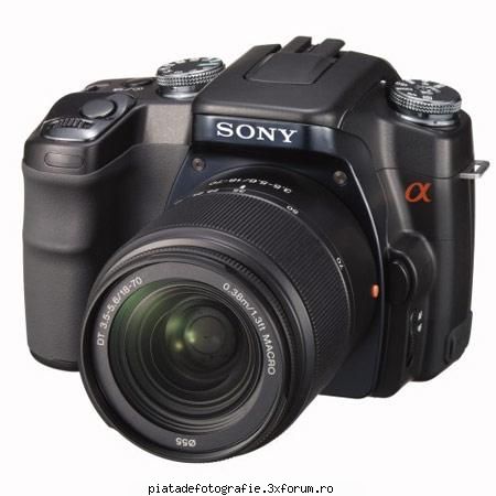oferta unica,sony alpha 100 kit 18-70 si BONUS - Sony Alpha 100 kit 18-70,10 mpx,nou la - Vanzari foto