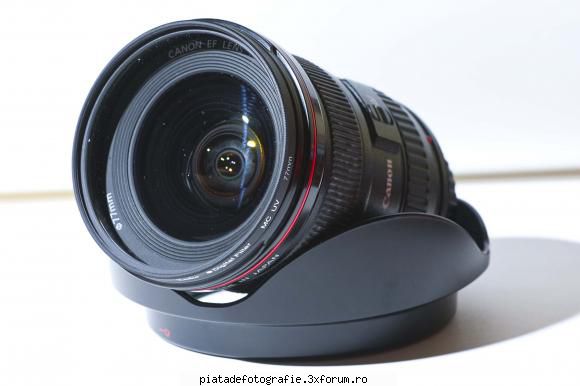vand canon 17-40mm f4 L - Vand obiectiv 17-40 f4 L CANON,pret 1800 ron usor - Vanzari foto