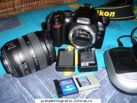 vand nikon kit D60 + obiectiv Nikon AF-S 18-70mm - 1. 1* body D60 : * rezolutie de 10.2 - Vanzari foto